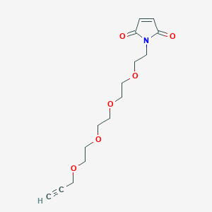 Chemical structure of Mal-PEG4-Propargyl