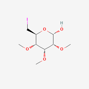 Chemical structure of Iodo-PEG3-Acid