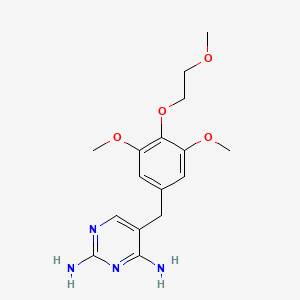 Chemical structure of PEG3-tetrazine