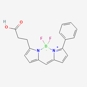 Chemical structure of BDP R6G carboxylic acid