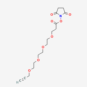 Chemical structure of Alkyne-PEG3-NHS ester