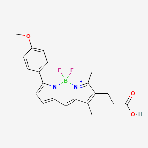 Chemical structure of BDP TMR carboxylic acid