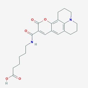 Chemical structure of Coumarin 343 X carboxylic acid