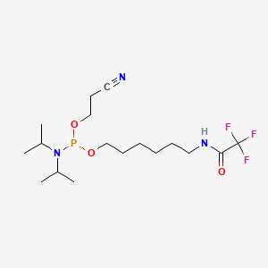 Chemical structure of TFA-aminolinker C6 phosphoramidite