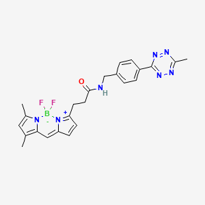 Chemical structure of BDP FL tetrazine