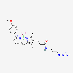 Chemical structure of BDP TMR azide