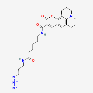 Chemical structure of Coumarin 343 X azide