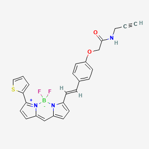 Chemical structure of BDP 630/650 alkyne