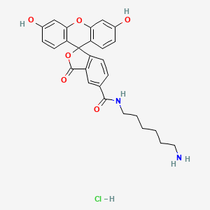 Chemical structure of FAM amine, 5-isomer