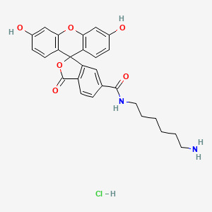 Chemical structure of FAM amine, 6-isomer