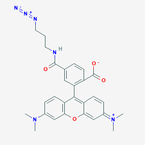 Chemical structure of TAMRA azide, 6-isomer