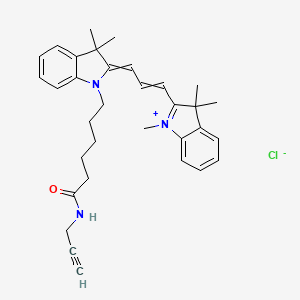 Chemical structure of Cyanine3 alkyne