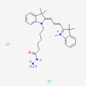 Chemical structure of Cyanine3 hydrazide