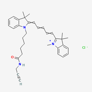 Chemical structure of Cyanine5 alkyne