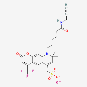 Chemical structure of AF430 alkyne