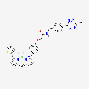 Chemical structure of BDP TR tetrazine
