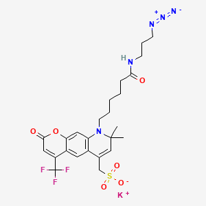 Chemical structure of AF430 azide