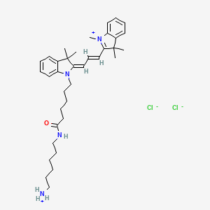 Chemical structure of Cyanine3 amine