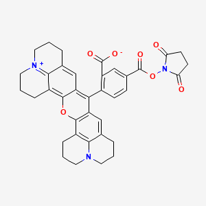 Chemical structure of ROX NHS ester, 5-isomer