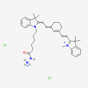 Chemical structure of Cyanine7 hydrazide