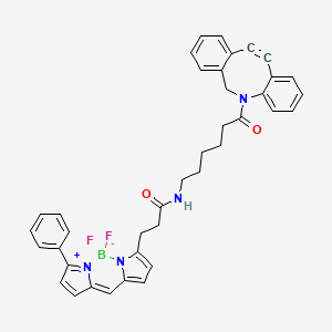 Chemical structure of BDP R6G DBCO