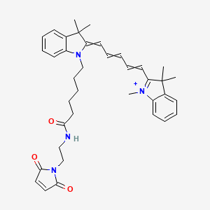 Chemical structure of Cyanine5 maleimide