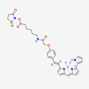 Chemical structure of BDP 650/665 X NHS ester