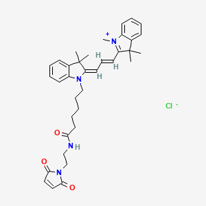 Chemical structure of Cyanine3 maleimide