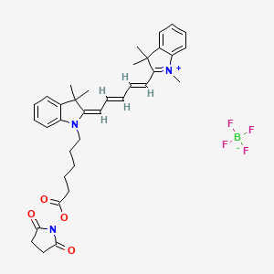 Chemical structure of Cyanine5 NHS ester