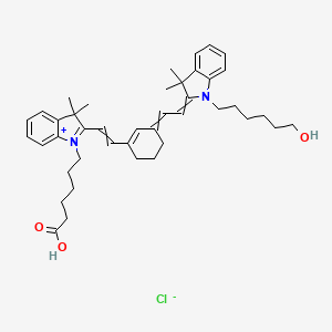 Chemical structure of Cyanine7 dicarboxylic acid