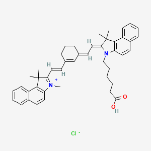 Chemical structure of Cyanine7·5 carboxylic acid