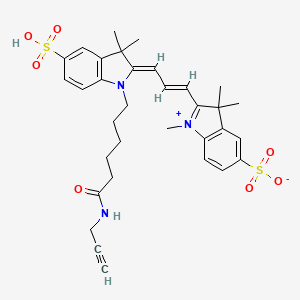 Chemical structure of Sulfo-Cyanine3 alkyne