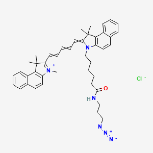 Chemical structure of Cyanine5·5 azide