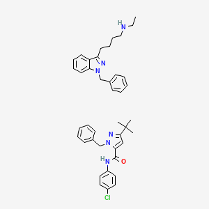 Chemical structure of Cyanine3·5 azide