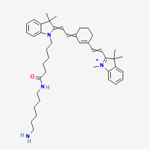 Chemical structure of Cyanine7 amine