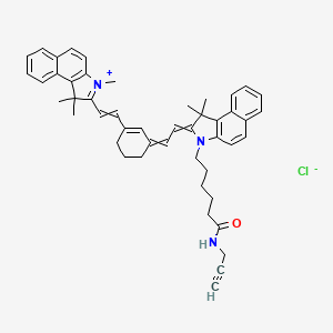 Chemical structure of Cyanine7·5 alkyne