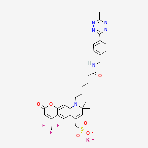 Chemical structure of AF430 tetrazine