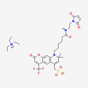 Chemical structure of AF430 maleimide