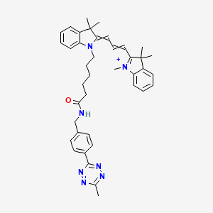 Chemical structure of Cyanine3 tetrazine