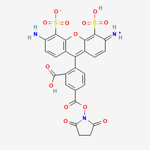 Chemical structure of AF488 NHS ester
