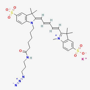 Chemical structure of Sulfo-Cyanine3 azide