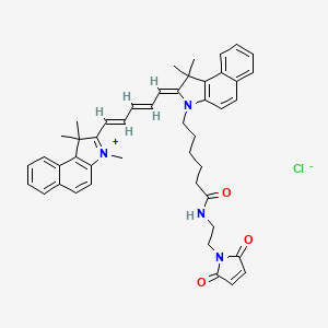 Chemical structure of Cyanine5·5 maleimide