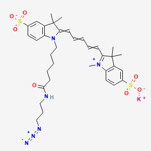 Chemical structure of Sulfo-Cyanine5 azide