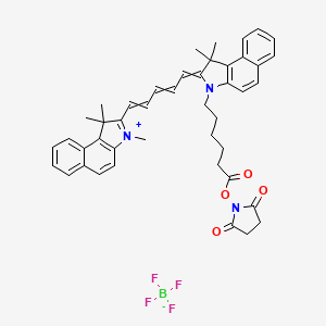 Chemical structure of Cyanine5·5 NHS ester