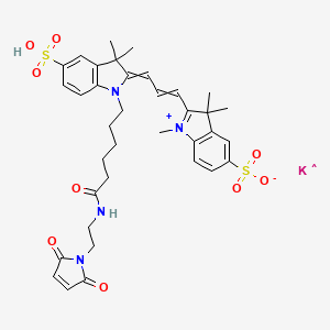 Chemical structure of Sulfo-Cyanine3 maleimide