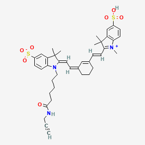 Chemical structure of Sulfo-Cyanine7 alkyne