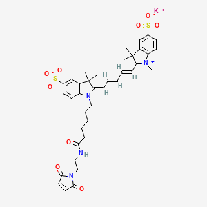 Chemical structure of Sulfo-Cy5 maleimide