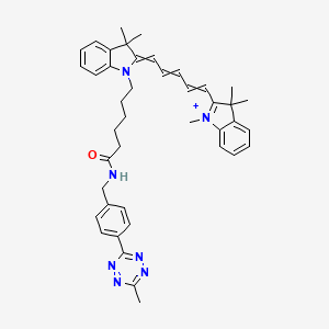 Chemical structure of Cyanine5 tetrazine