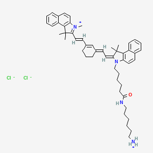 Chemical structure of Cyanine7·5 amine