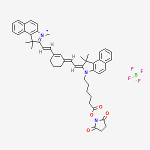Chemical structure of Cyanine7·5 NHS ester